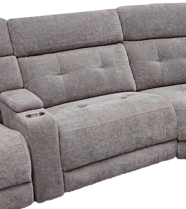 Richland - Power Armless Recliner - Bristol Gray