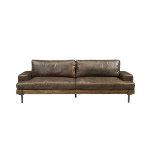 Rugged beauty and city style: the Silchester Collection combines wood, metal, and leather in sleek silhouettes that offer contemporary chic without sacrificing comfort. Silchester-'s deep chocolate top grain leather upholstery is distressed for one-of-a-k