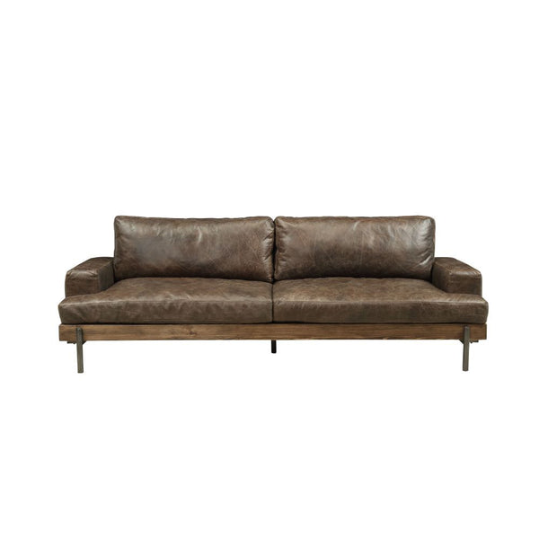 Rugged beauty and city style: the Silchester Collection combines wood, metal, and leather in sleek silhouettes that offer contemporary chic without sacrificing comfort. Silchester-'s deep chocolate top grain leather upholstery is distressed for one-of-a-k