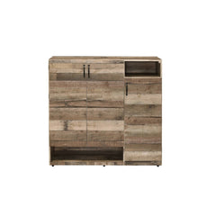 Rectangular Cabinet â€¢ Storage: 3 Doors (Inside 5 Compartments, 4 Wooden Shelves), 2 Open Compartments â€¢ Wooden Case Frame â€¢ Round Base Caps<br/><br/><b>Product Features</b><ul><li>Rectangular Cabinet</li><li>Storage: 2 Open Compartments, 3 Doors (In