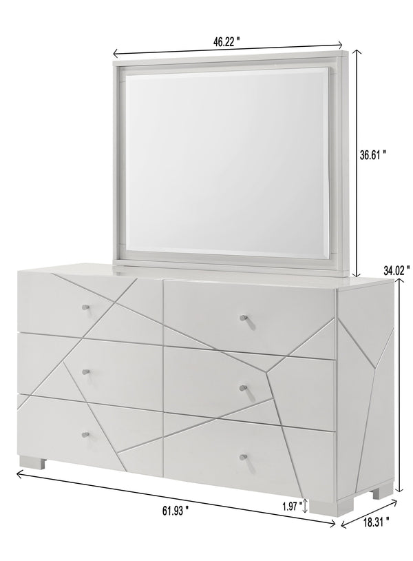 Ayla - Queen 5 Piece Bedroom Set - White