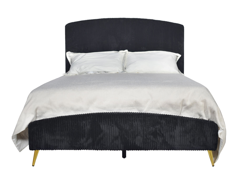 The Kailani Upholstered Panel Bed is a harmonious blend of modern design and luxurious comfort, making it a standout piece for any bedroom. This bed, which includes a headboard, footboard, side rails, and a bed slat kit, is crafted from a durable mix of s