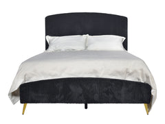 The Kailani Upholstered Panel Bed is a harmonious blend of modern design and luxurious comfort, making it a standout piece for any bedroom. This bed, which includes a headboard, footboard, side rails, and a bed slat kit, is crafted from a durable mix of s