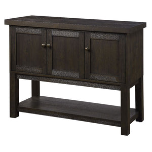 Complete your dining space with the sophisticated Haddie dining room set. This transitional group features a distressed finish with the understated styling of rustic design. The table features a sophisticated trestle base with crossbar support and grooved