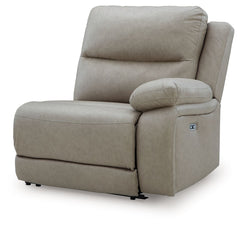 This right-arm facing power recliner is made with faux leather upholstery. It pairs with other items in the series to make a modular sectional.<br/><br/><b>Product Features</b><ul><li>Compatible with other 99201 items, sold separately</li></ul><br/>