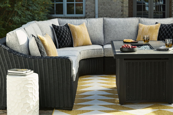  this high-style/low-maintenance set entices with plush