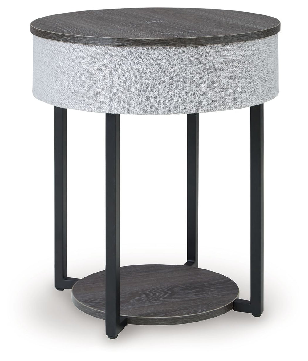 With its decidedly contemporary form, this accent table wows with subtly integrated functional features. Wirelessly connect your audio to its built-in speakers as you host guests or relax solo. Need to charge up as you lounge? Place it next to your sofa t