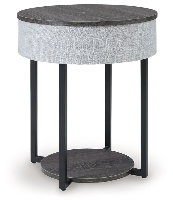 With its decidedly contemporary form, this accent table wows with subtly integrated functional features. Wirelessly connect your audio to its built-in speakers as you host guests or relax solo. Need to charge up as you lounge? Place it next to your sofa t