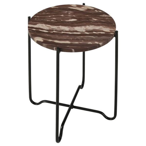  adding a bold and sophisticated touch to any space. The sleek black iron base showcases a unique criss-cross design