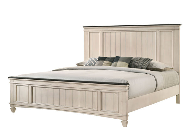 with its classic silhouettes and refined antique finish. The bed