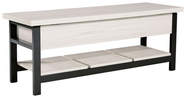 Rhyson - White - Storage Bench