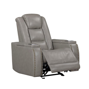  and practicality for any living space. This recliner is crafted with a combination of hardwood and manufactured woods