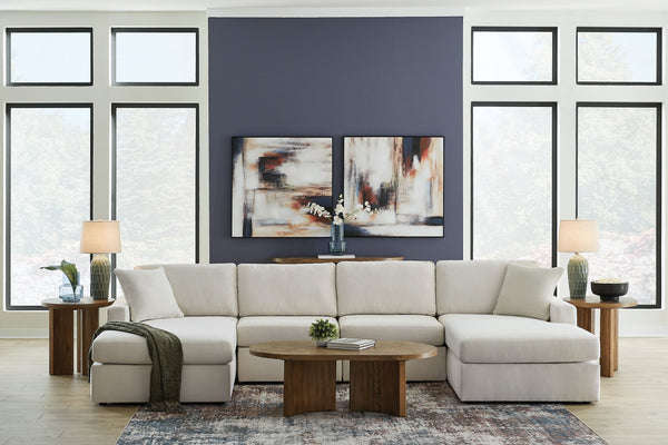 Modmax - Oyster - 4-Piece Double Chaise Sectional