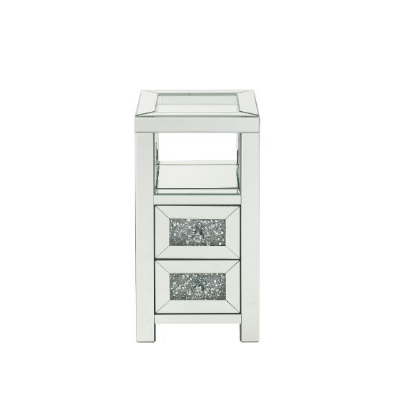  and shine to this functional piece. It has two drawers w