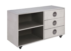 Brancaster - Cabinet - Aluminum - 40-"<br/><br/><b>Product Features</b><ul><li>Case: 1Pc/1Ctn</li><li>Finish: Aluminum</li><li>Style: Industrial</li><li>Materials: Aluminum, Metal, Composite Wood</li></ul><br/>