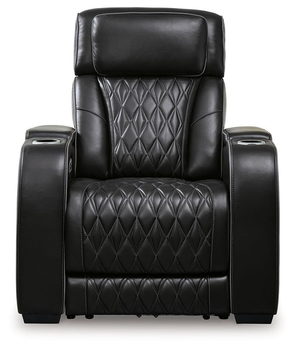 Boyington - Black - Power Recliner/ Adj Headrest