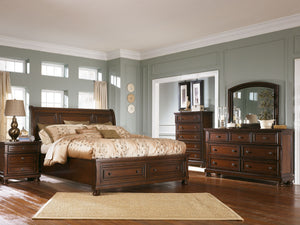 Made with select cherry veneers and hardwood solids. Burnished brown finish. Drawers feature a dark bronze color knob and backplate. Dovetail drawer construction. Drawer interior with color finish. Ball bearing drawer glide. Felt or cedar drawer bottoms. 