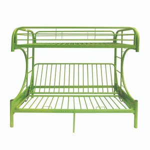Eclipse - Twin Over Full Over Futon Bunk Bed - Green