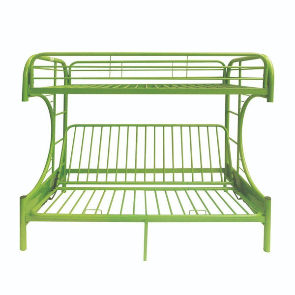 Eclipse - Twin Over Full Over Futon Bunk Bed - Green