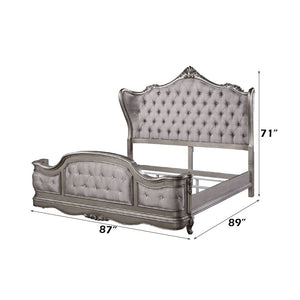 Ausonia - Eastern King Bed - Antique Platinum - Finish