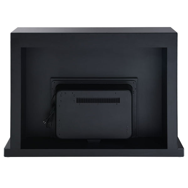 Drisana - Fireplace - Black Mirrored Finish