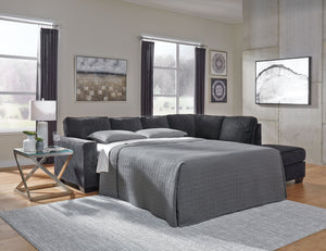  then this sleeper sectional is the answer. Sporting clean lines and sleek track arms