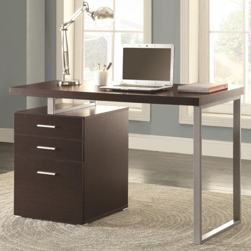 Writing Desk with File Drawer and Reversible Set-Up
