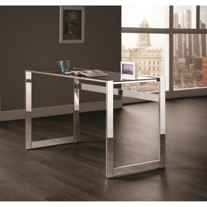 Contemporary Computer Desk with Chrome Legs