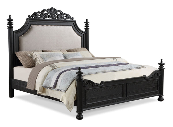  a true embodiment of classic sophistication. Each piece is masterfully constructed with a striking charcoal finish that commands attention while accentuating the intricate detailing an