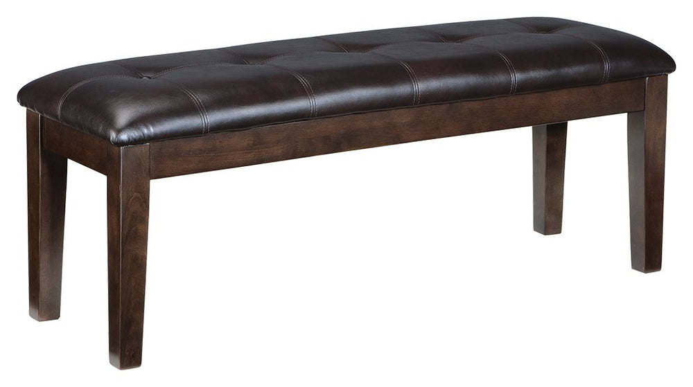 Whatâ€™s fresh on the menu? The addition of bench seating in the dining room. With its plush cushioning and stylish button-tufted faux leather upholstery, this dining room bench blends feel-good ingredients and great presentation.<br/><br/><b>Product Feat