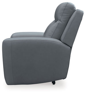 Mindanao - Steel - Power Recliner With Adj Headrest