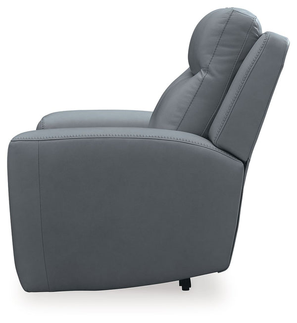 Mindanao - Steel - Power Recliner With Adj Headrest