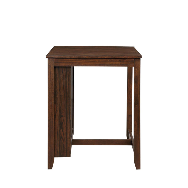 Gia - Counter Table With 2 Chairs & Storage Shelf - Cherry