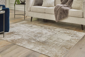 Grifflain - Tan / Brown / Gray - Medium Rug