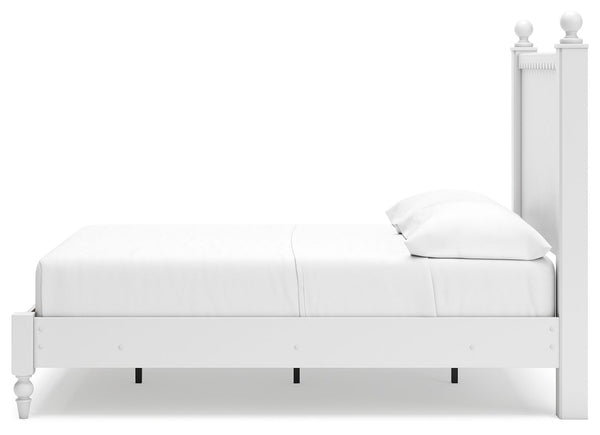 Mollviney - White - Full Panel Bed
