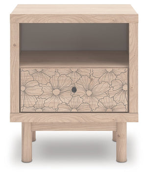 Arloster - Tan - One Drawer Night Stand