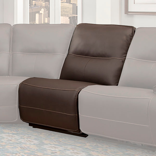 Spartacus - Chocolate Armless Recliner