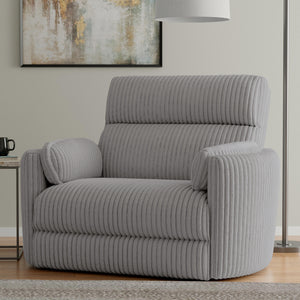 Radius Xl - Mega Grey Extra Wide Power Glider Recliner Two Pack