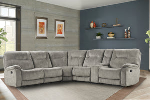 Cooper - Shadow Natural 6 Piece Modular Manual Reclining Sectional