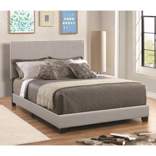 Dorian Grey Upholstered Leatherette Full Bed
