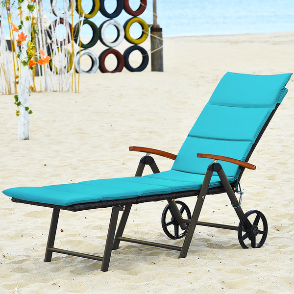 Sturdy aluminum construction holds up to 385 lbs<br>Ergonomic backrest with armrest fits your body curve to a better enjoyment<br>Soft non-woven cushion  provides a more comfortable relax<br>Environmentally friendly PE rattan  breathable and waterproof  s