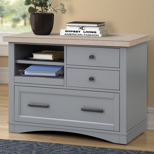 Americana Modern - Dove Functional File with Power Center