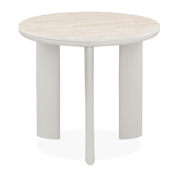 Ingram - End Table - Sintered Stone & Light Gray Finish