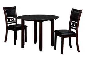  fitting into compact spaces with ease. The dining table and chair legs are crafted of s