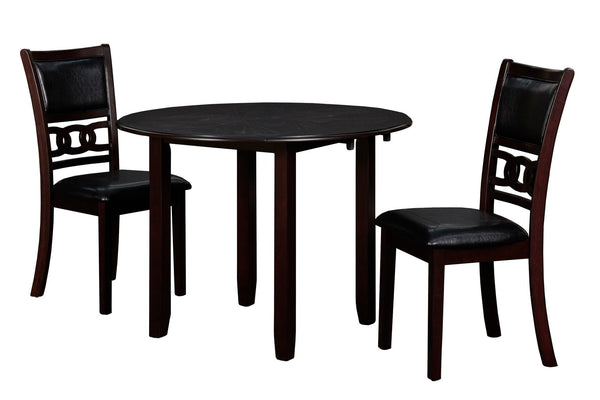 fitting into compact spaces with ease. The dining table and chair legs are crafted of s