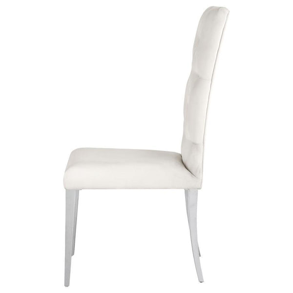 Kerwin - Velvet Upholstered Dining Side Chair (Set of 2) - White