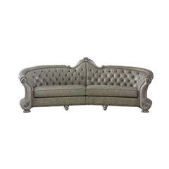 Introduce our new design for the Dresden sofa. Features vintage bone white color with matching occasional table, this sofa collection creates an elegant and traditional design into your living room. Hand-Crafted pieces inspired from the luxurious design o