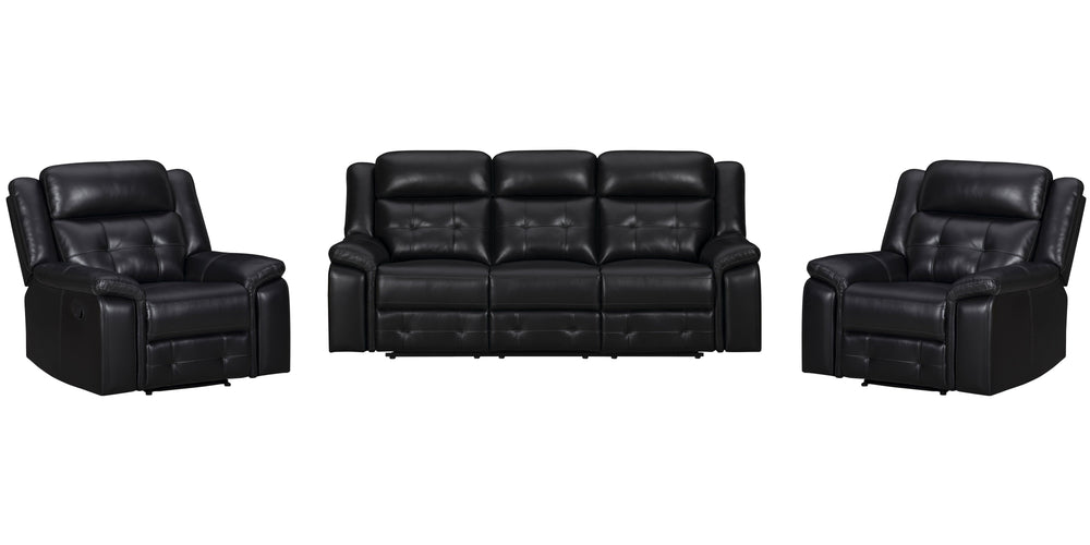 Meet Clayton, the ideal swivel glider recliner that perfectly combines comfort and practicality. It is perfect for any evening with its manual recline feature and inherently cleanable faux leather, which makes maintenance effortless. The elegant tufting o