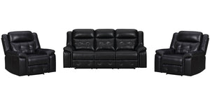 Meet Clayton, the ideal swivel glider recliner that perfectly combines comfort and practicality. It is perfect for any evening with its manual recline feature and inherently cleanable faux leather, which makes maintenance effortless. The elegant tufting o