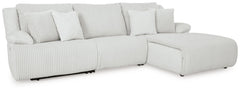 Experience unparalleled comfort with this reclining sectional sofa with chaise. Itâ€™s a stylish and invitingly soft lookâ€”made all the more appealing by cozy corduroy cushions that feel great and add a touch of texture. The neutral hue effortlessly blen
